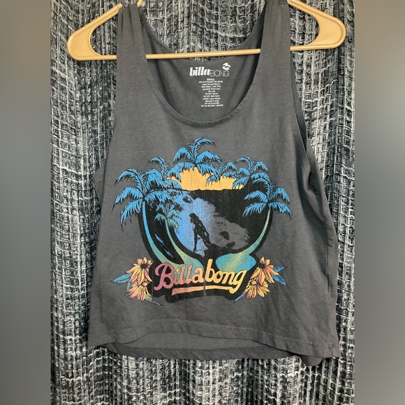 Billabong Tops - Billabong Charcoal Tank